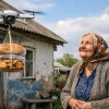 Неочікуване прохання від мешканців «сірої зони»: оператори БПЛА допомогли бабусі з провізією - відео