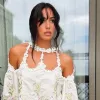 Поєднала ніжне мереживо з зухвалою шкірою: кохана Бреда Пітта Інес де Рамон викликала фурор у Парижі