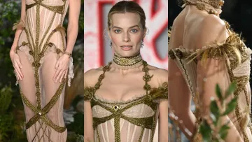 Легендарний браслет та сукні з жіночого волосся: Марго Роббі здивувала Лондон