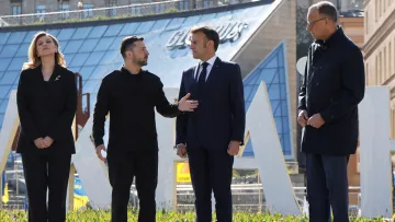 Макрон, Бернем і Мерц приїдуть у Київ: вони проведуть засідання «Коаліції охочих» у День Незалежності